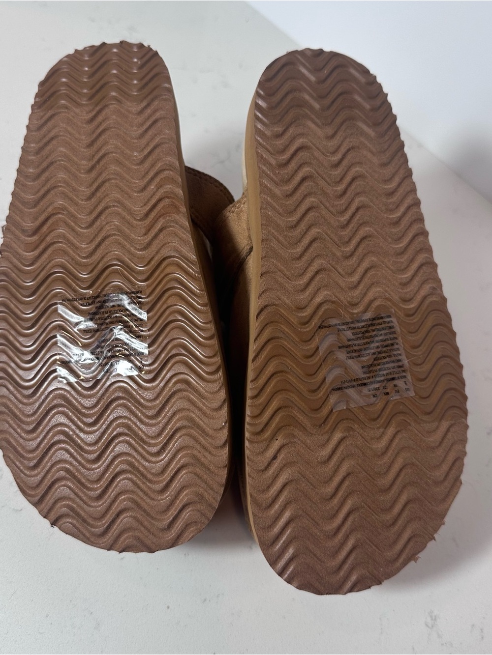 American Eagle Women's Slip-On Buckle Clog in Faux Brown Suede - Picture 7 of 7